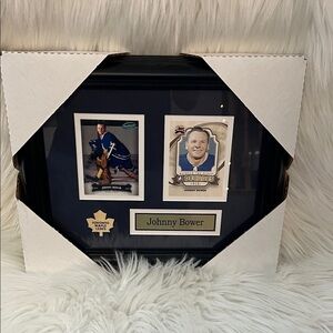 NWT Framed Hockey Legend JOHNNY BOWER Photo Display
